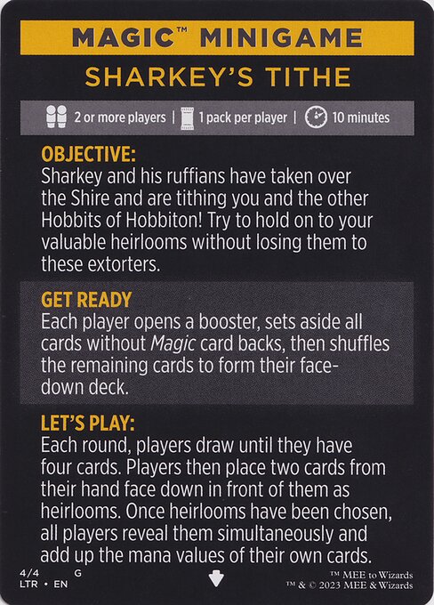 Sharkey's Tithe // Sharkey's Tithe (cont'd)