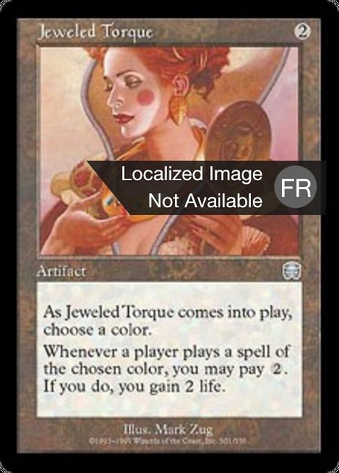 Torque orné de joyaux