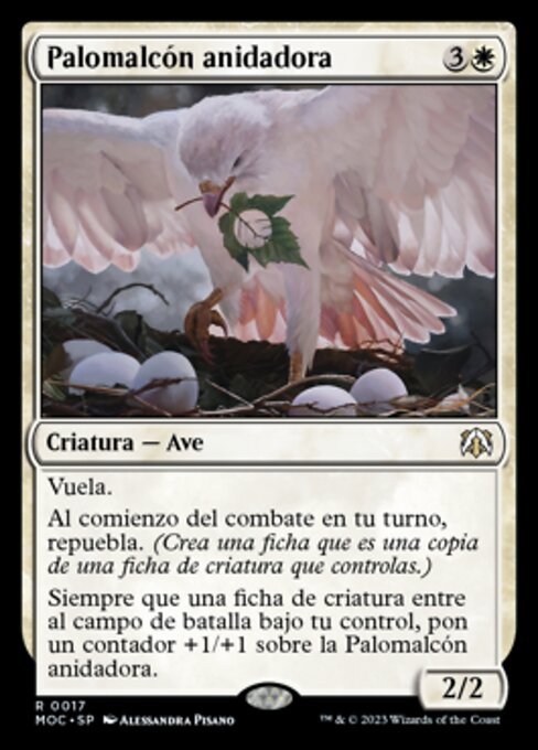 Palomalcón anidadora