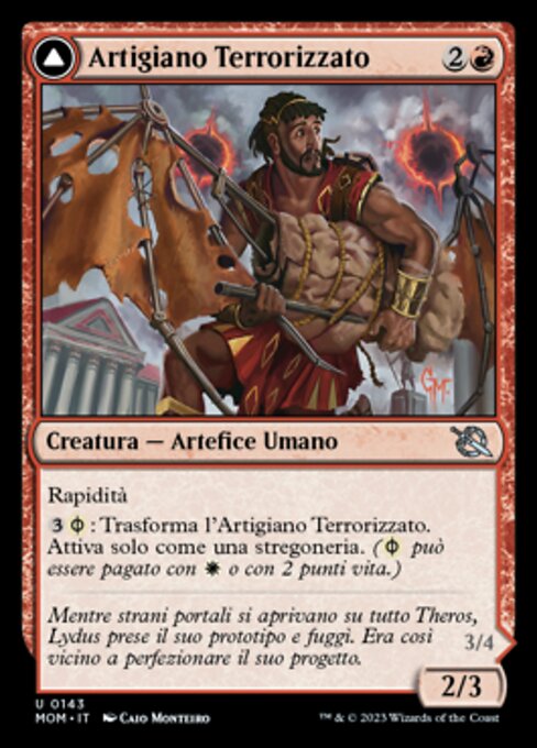 Harried Artisan // Phyrexian Skyflayer
