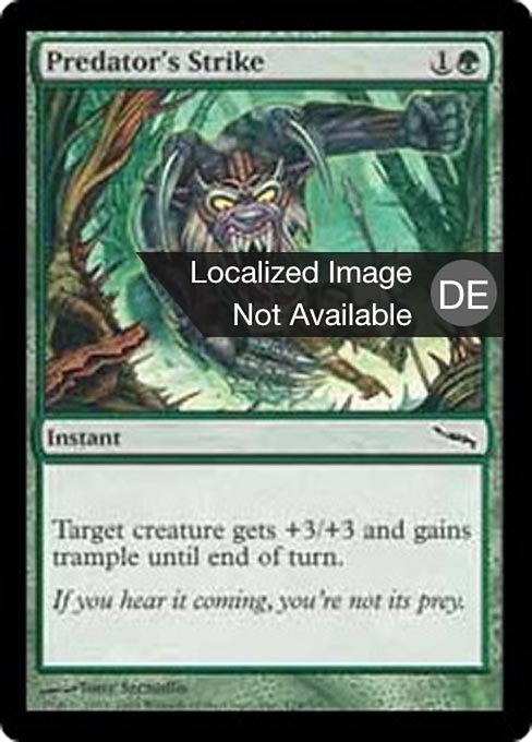 Angriff des Raubtiers