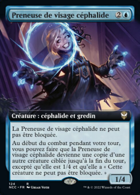 Preneuse de visage céphalide