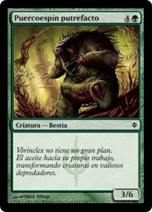 Puercoespín putrefacto