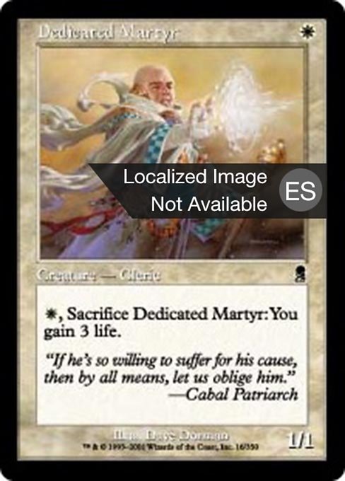 Mártir dedicado