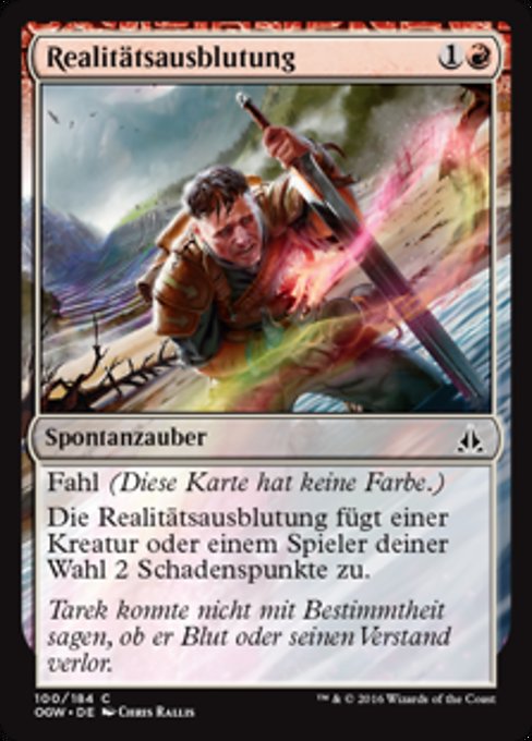 Realitätsausblutung