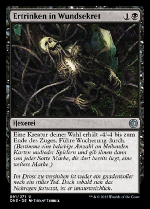 Ertrinken in Wundsekret