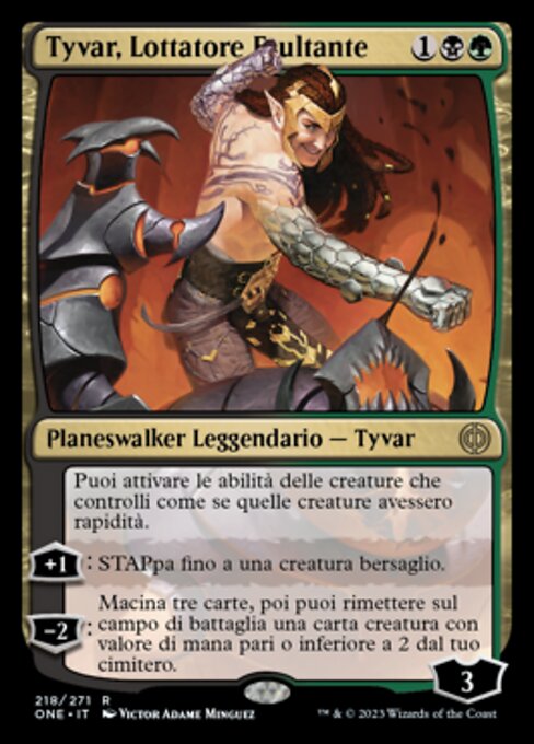 Tyvar, Lottatore Esultante
