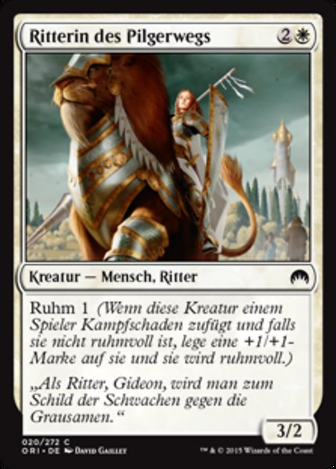 Ritterin des Pilgerwegs