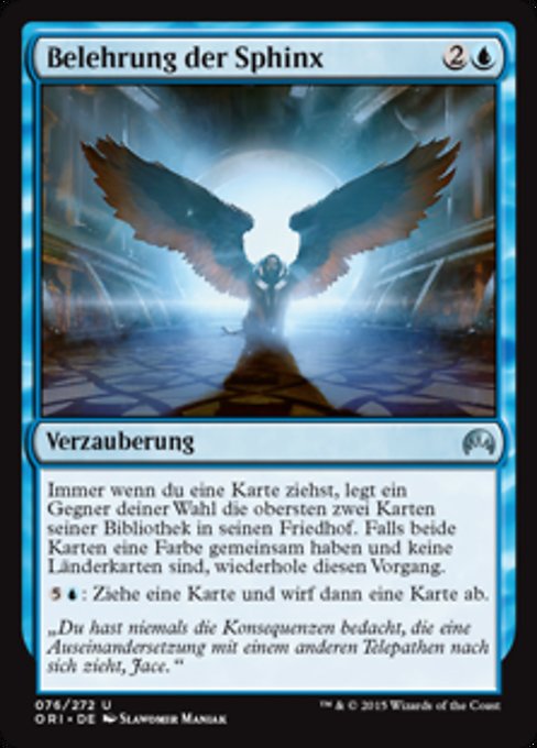 Belehrung der Sphinx