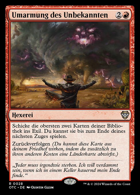 Umarmung des Unbekannten