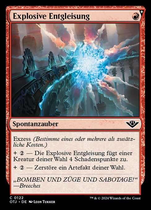 Explosive Derailment