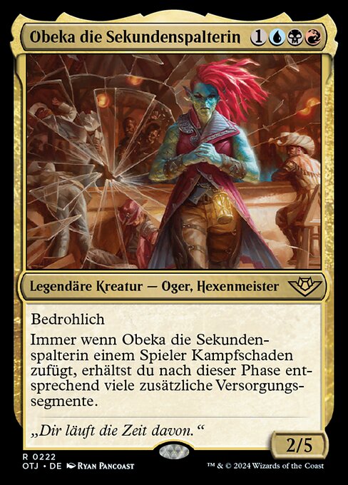 Obeka die Sekundenspalterin