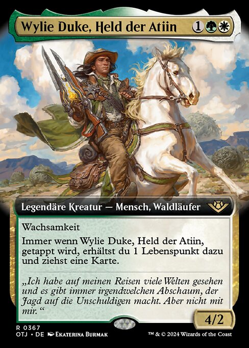 Wylie Duke, Held der Atiin