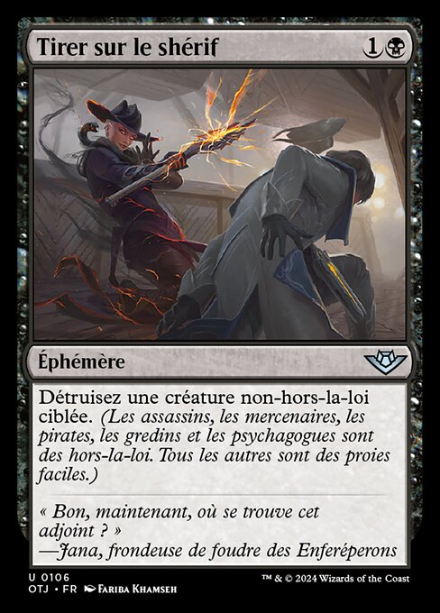 Tirer sur le shérif