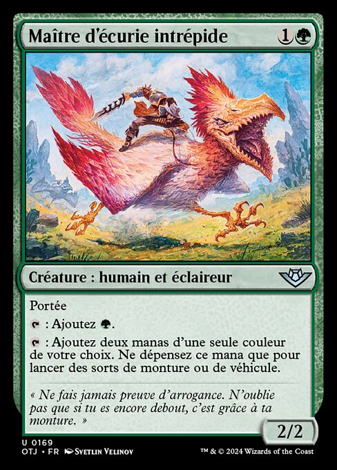 Maître d'écurie intrépide