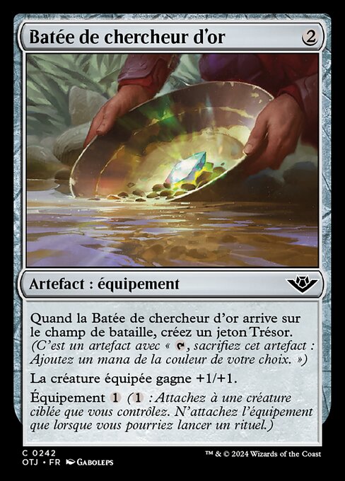 Batée de chercheur d'or
