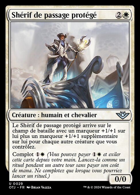 Shérif de passage protégé