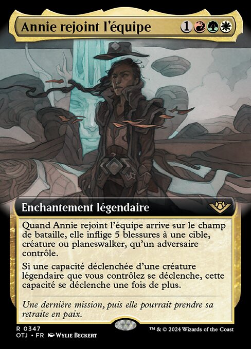 Annie rejoint l'équipe