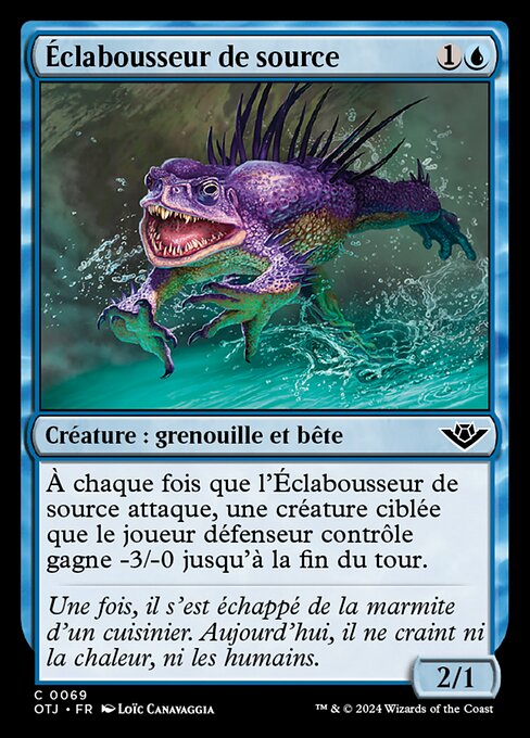 Éclabousseur de source