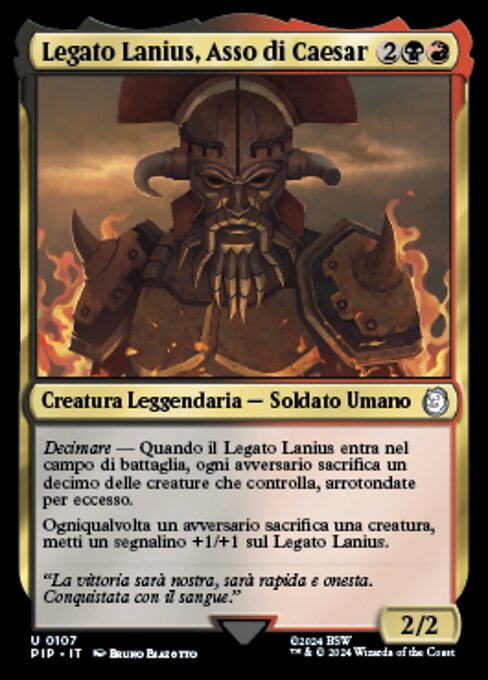 Legate Lanius, Caesar's Ace