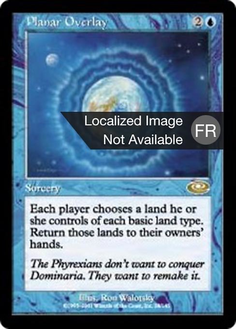 Recouvrement des plans