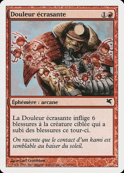 Douleur écrasante