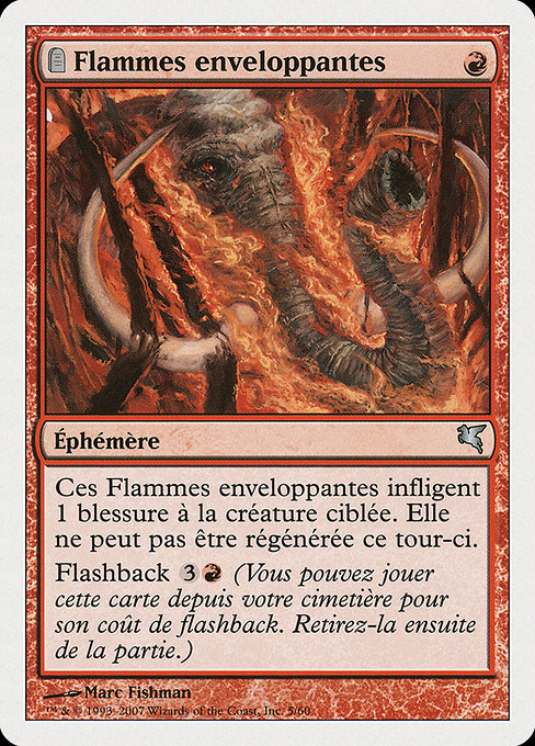 Flammes enveloppantes