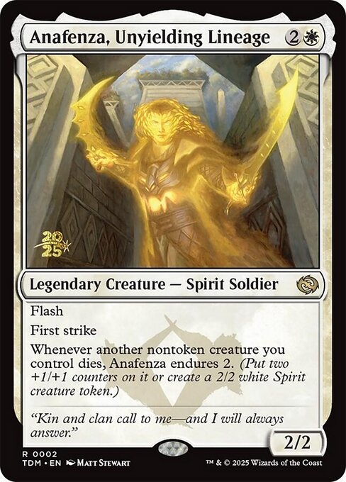 Anafenza, Unyielding Lineage
