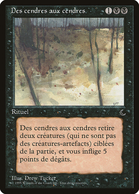 Des cendres aux cendres