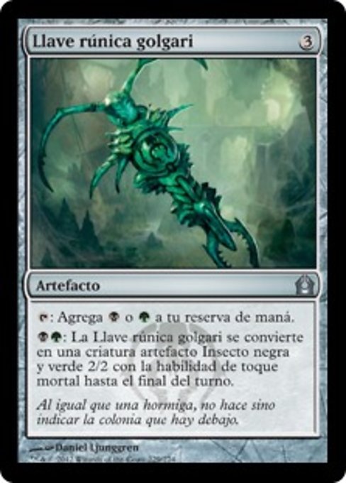Llave rúnica golgari