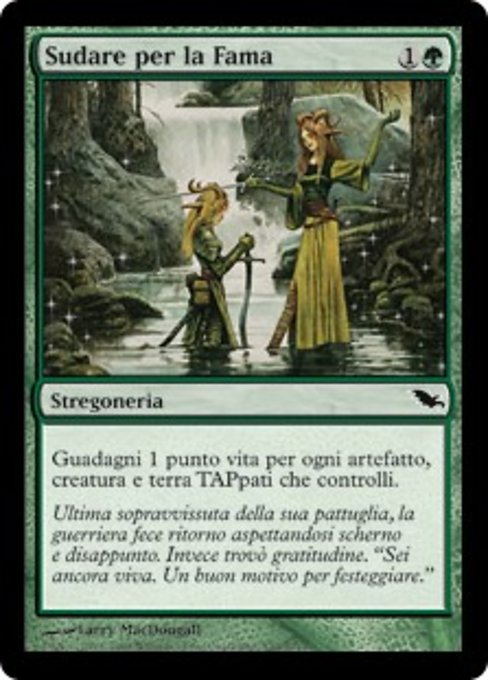 Sudare per la Fama
