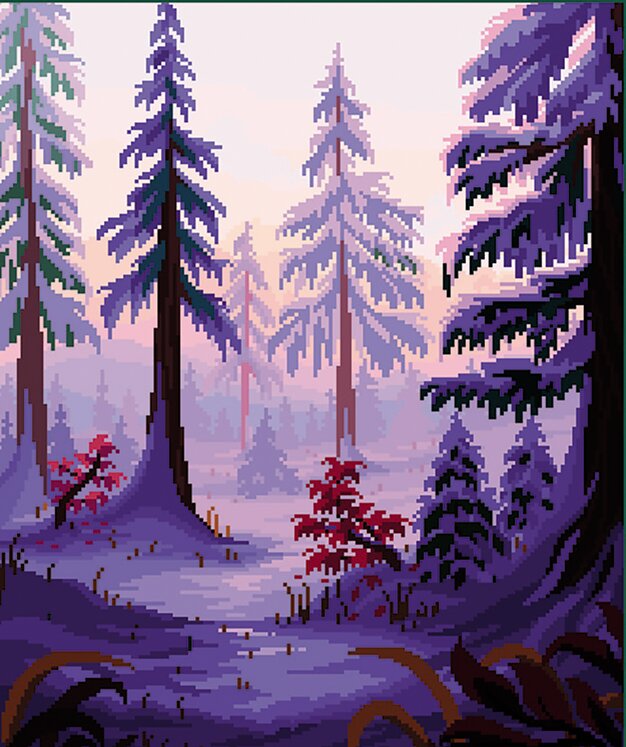 Snow-Covered Forest