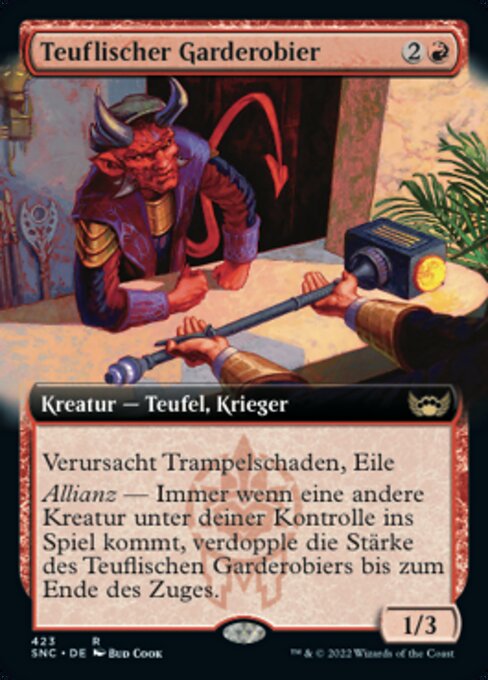 Teuflischer Garderobier