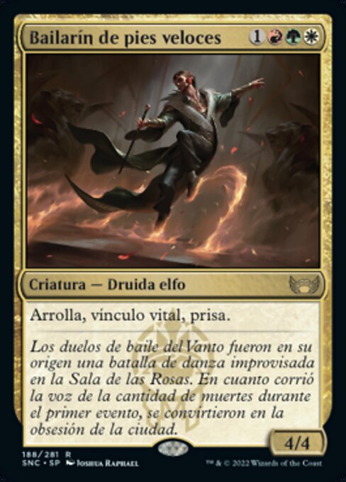 Bailarín de pies veloces