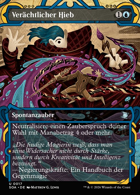 Verächtlicher Hieb