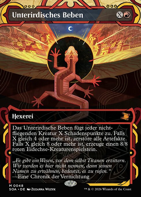 Unterirdisches Beben