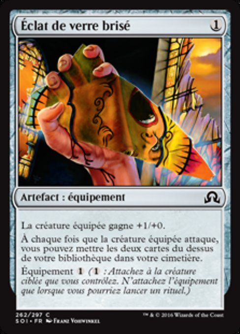 Éclat de verre brisé