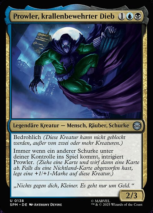 Prowler, Clawed Thief