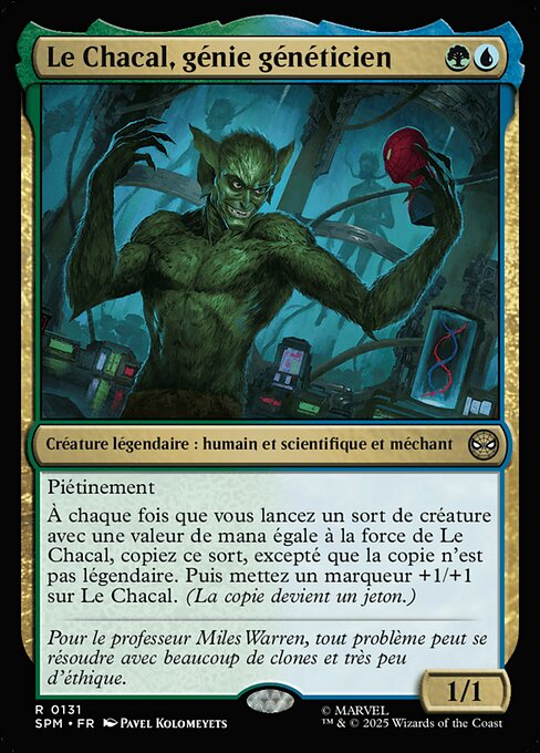 Jackal, Genius Geneticist