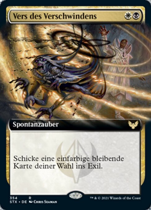 Vers des Verschwindens