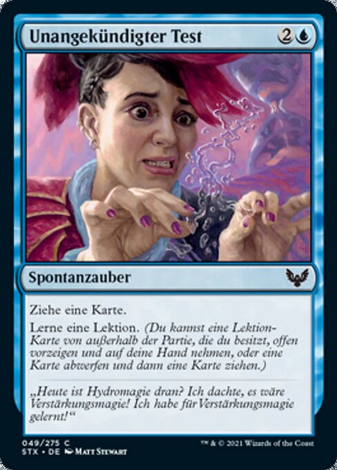 Unangekündigter Test