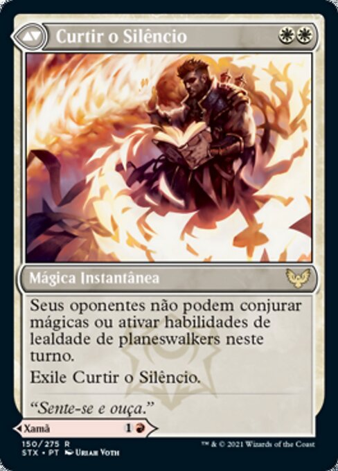 Flamescroll Celebrant // Revel in Silence