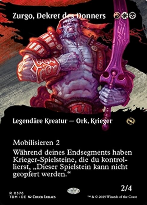 Zurgo, Dekret des Donners