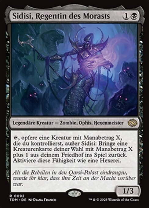 Sidisi, Regent of the Mire