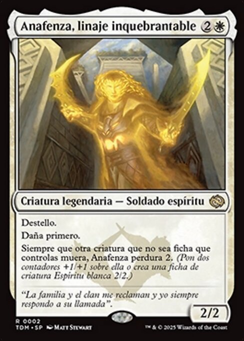 Anafenza, Unyielding Lineage
