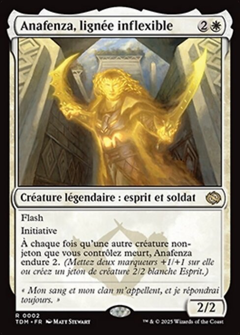 Anafenza, Unyielding Lineage