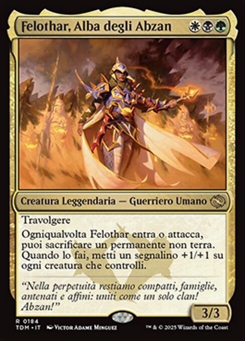 Felothar, Dawn of the Abzan