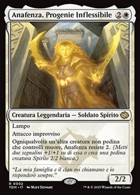 Anafenza, Unyielding Lineage