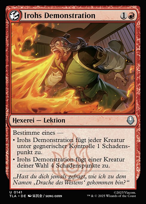 Iroh's Demonstration