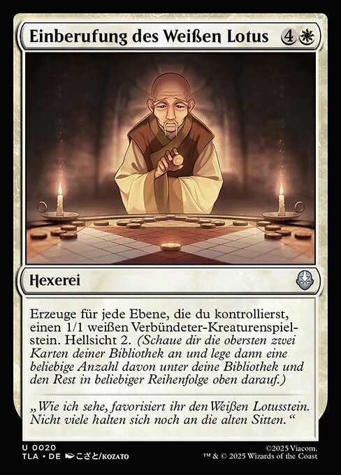 Einberufung des Weißen Lotus
